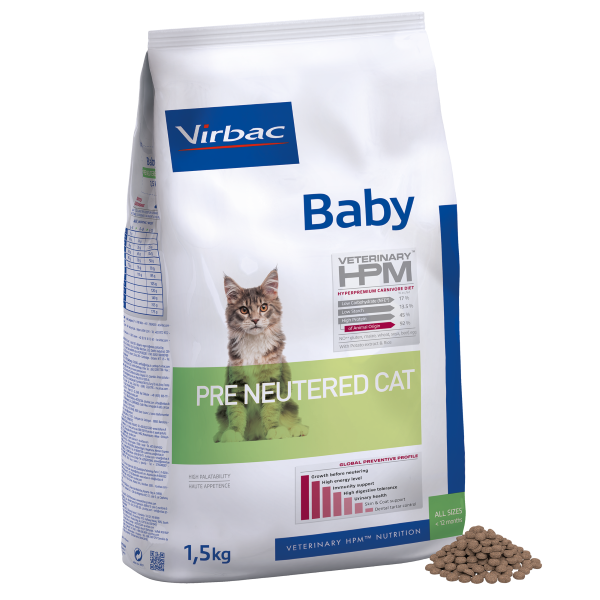 Virbac Cat Baby Pre Neutered 1.5 Kg