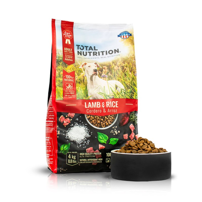 Total Nutrition Cordero Arroz 4Kg Adulto