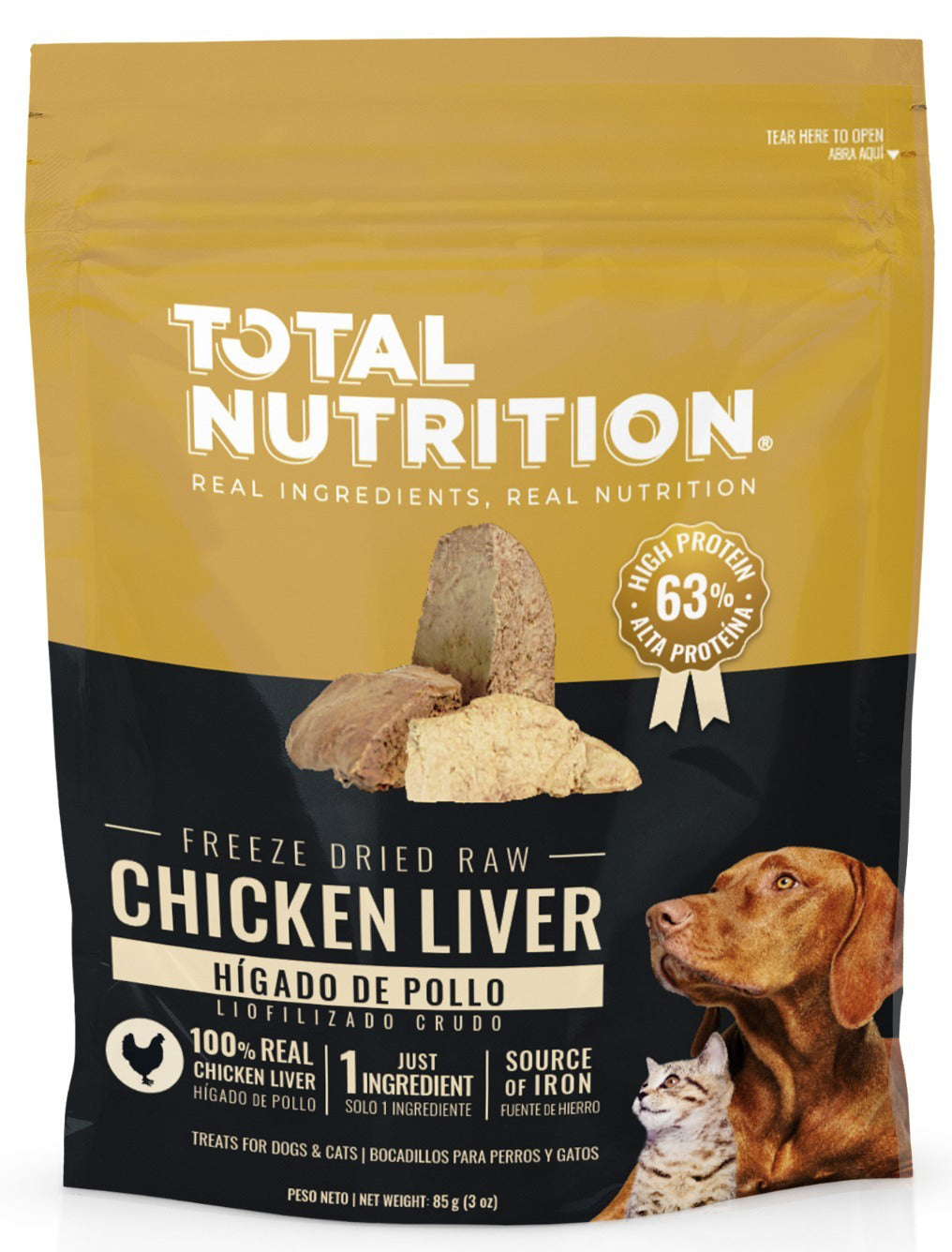 Tn Trozos De Hígado De Pollo Liofilizado 85G