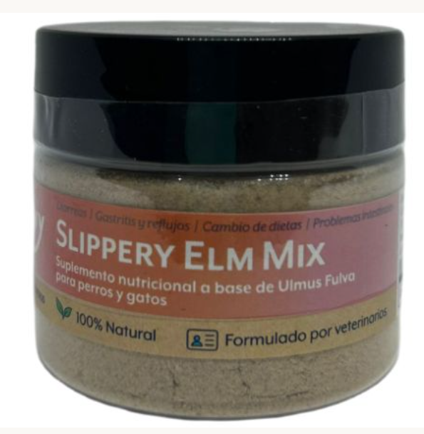 Slippery Elm Mix Suplemento Digestivo Para Perros-Gatos De Todas Las Edades 25 G