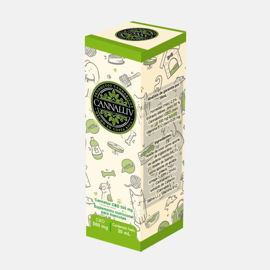 Cbd Oil 500 Mg Para Perros De Raza Pequeña Y Mediana 30 Ml
