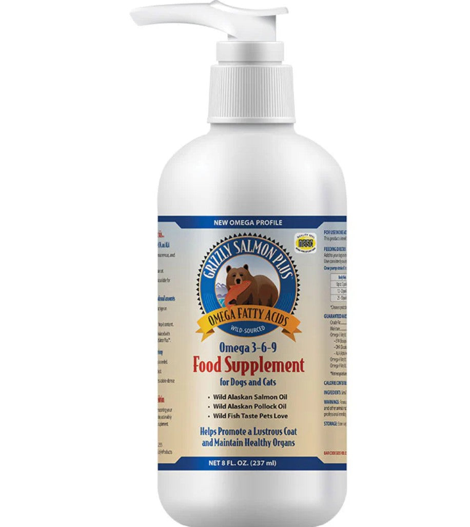 Grizzly Suplemento Perro Y Gato Aceite Salmon 237Ml