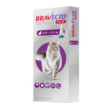 Bravecto Plus pipeta antipulgas para gato de 6.25kg - 12.5kg