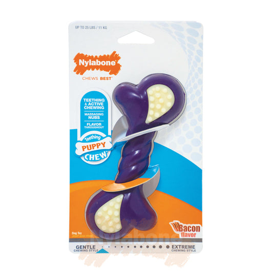 Nylabone Juguete Perro Cachorro Masticable Hasta 11Kg Sabor Tocino