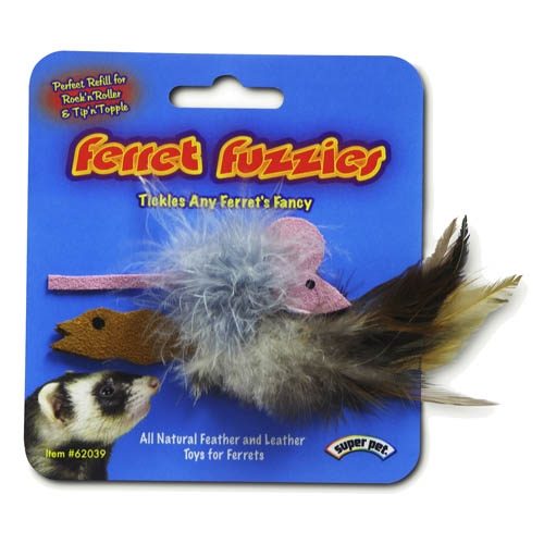 Super Pet Juguete Roedor Huron Con Plumas