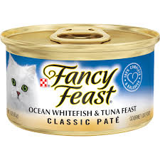 Fancy Feast Alimento Humedo Adulto Pate Pescado Blanco Y Atun 85G