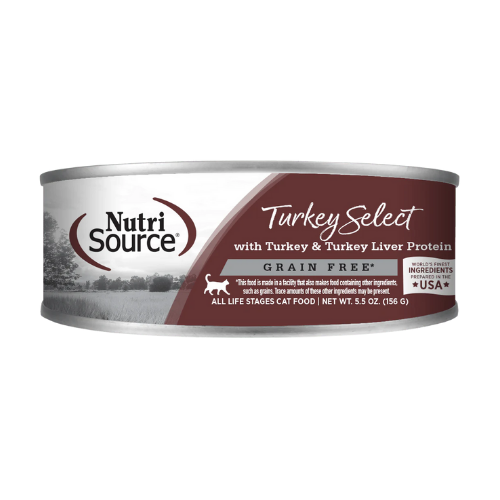 Nutrisource Turkey Liver Select Grain Free Cat Food Can 5.5 Oz