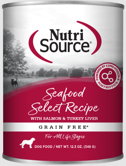 Nutrisource Seafood Select Grain Free Dog Food Can 13 Oz