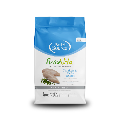 Nutrisource Pure Vita Chicken & Peas Entree Grain Free Cat Food 2.9 Kg