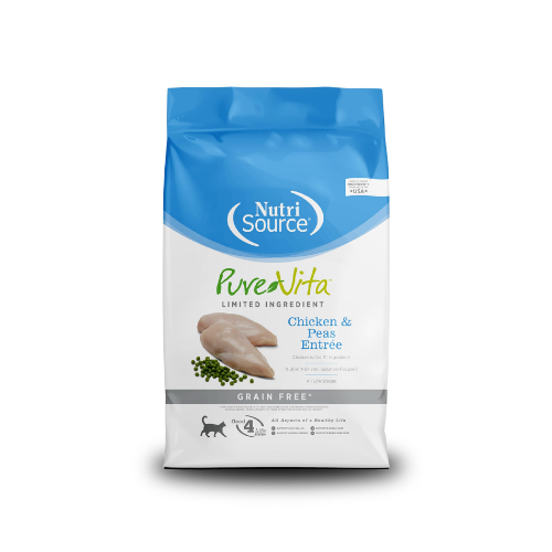 Nutrisource Pure Vita Chicken & Peas Entrã‰E Grain Free Cat Food 2.2 Lb