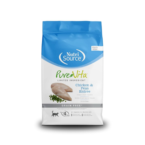 NUTRI SOURCE PURE VITA CAT FOOD GRAIN FREE CHICKEN & PEAS 5.4KG