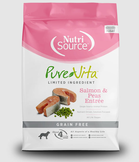 Pure Vite Alimento Seco Para Perro Libre De Grano De Salmón 11.36Kg