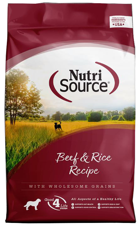 Nutrisource Beef &Rice Recipe Dog 6.8 Kg