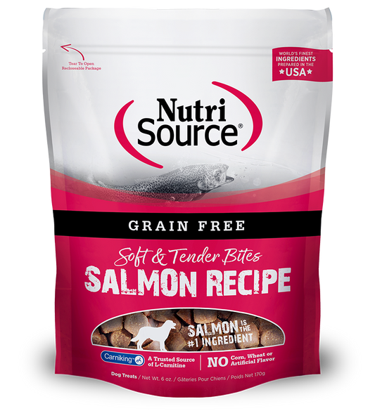 Nutri Source Treats Perro Salmon Libre De Granos 179Gr