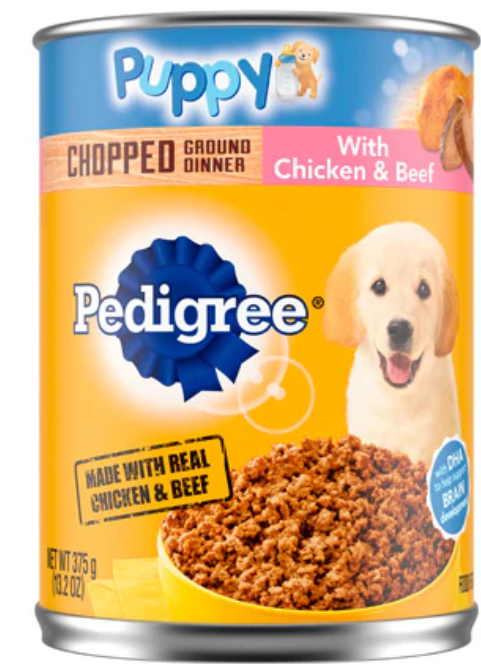 Pedigree Lata Puppy Chopped Chicken And Beef 375Gr