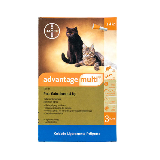 Advantage Multi Gato 0.4Ml (-4Kg) Unidad