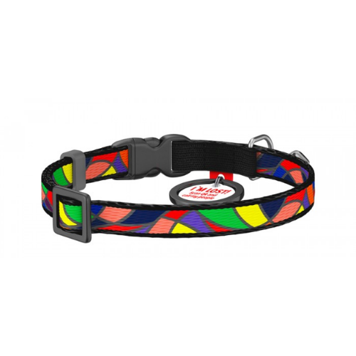 Waudog Cat Collar  Nylon Vitrage Width 2/5", Length 8-12"