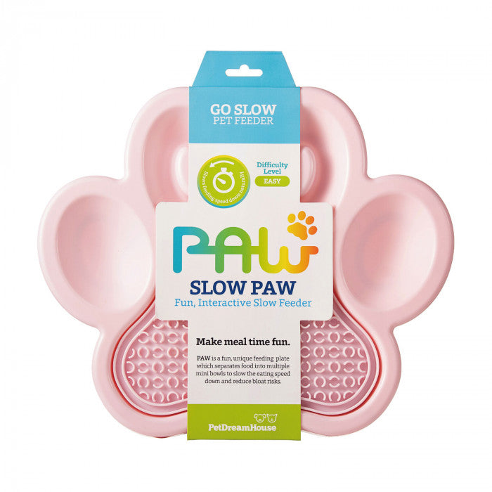 Petdreamhousepaw2In1Slowfeederylickpadbabypinkeasy