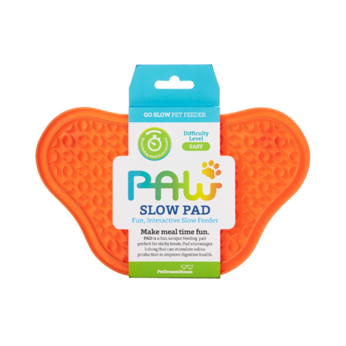Petdreamhousepaw2In1Minislowfeederylickpadorangeeasy