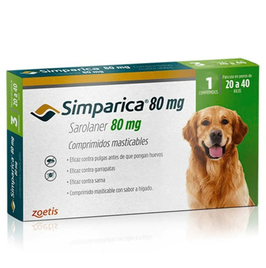 Simparica 80Mg (20-40Kg) Verde