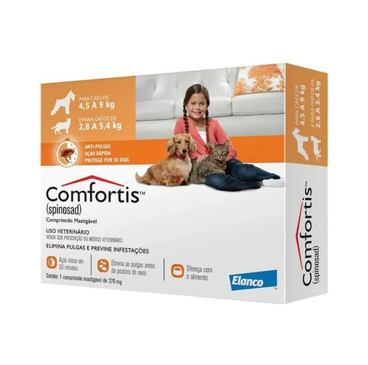 Comfortis 270 Mg (Perro 4.6 -9 Kg)- (Gato 2.8 - 5.4 Kg)