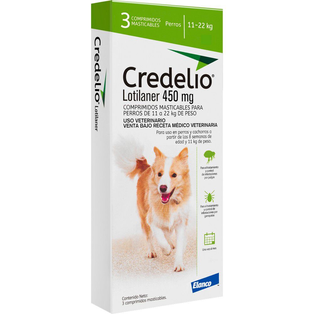 Credelio Tab 450Mg (11,1 - 22,0Kg) 1 Tab