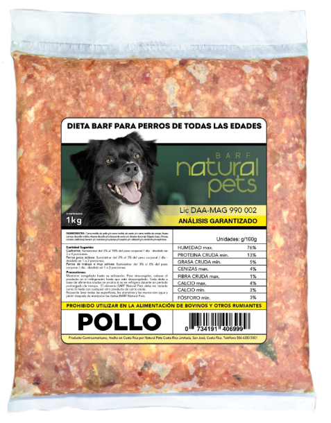 Dieta Barf Pollo 1Kg