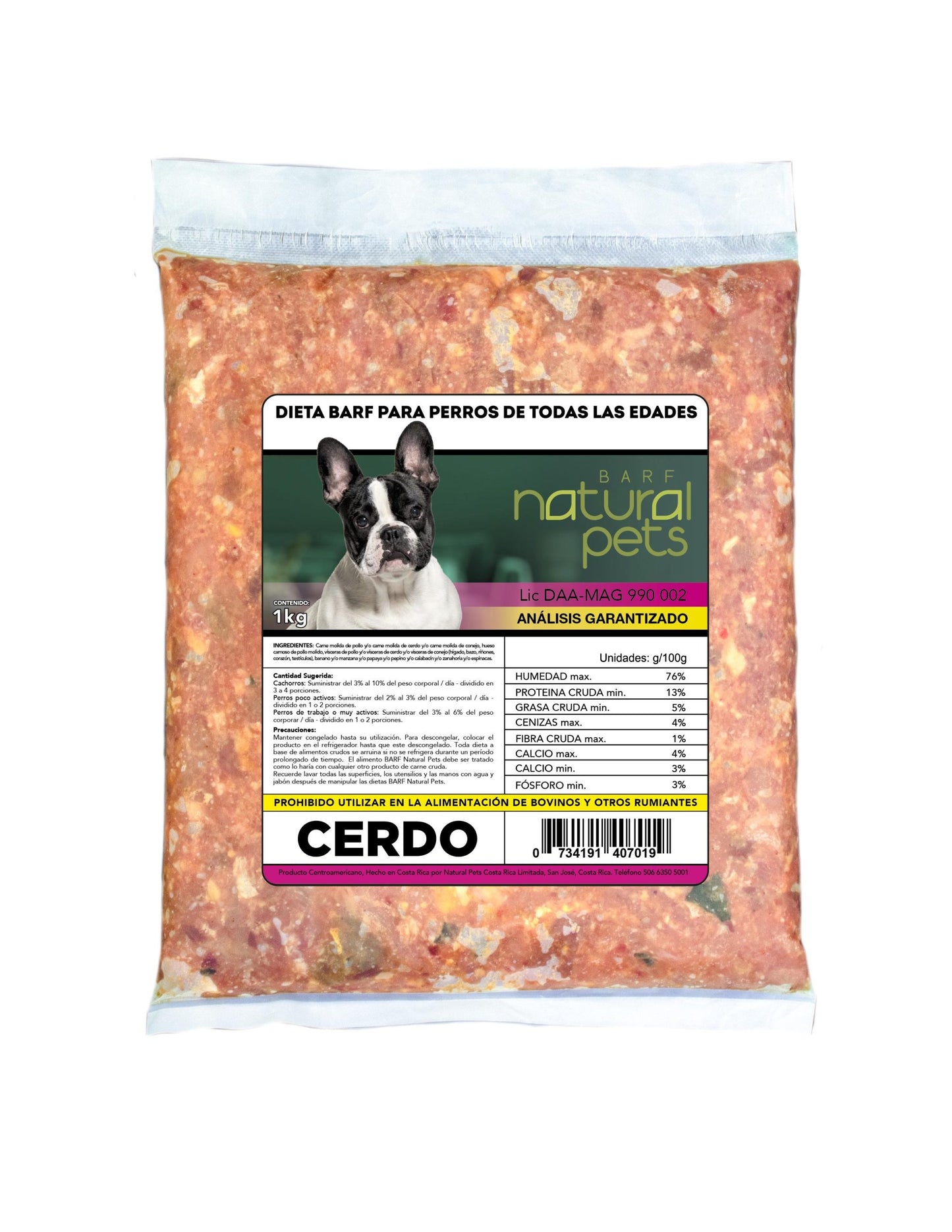 Dieta Barf Cerdo 1Kg