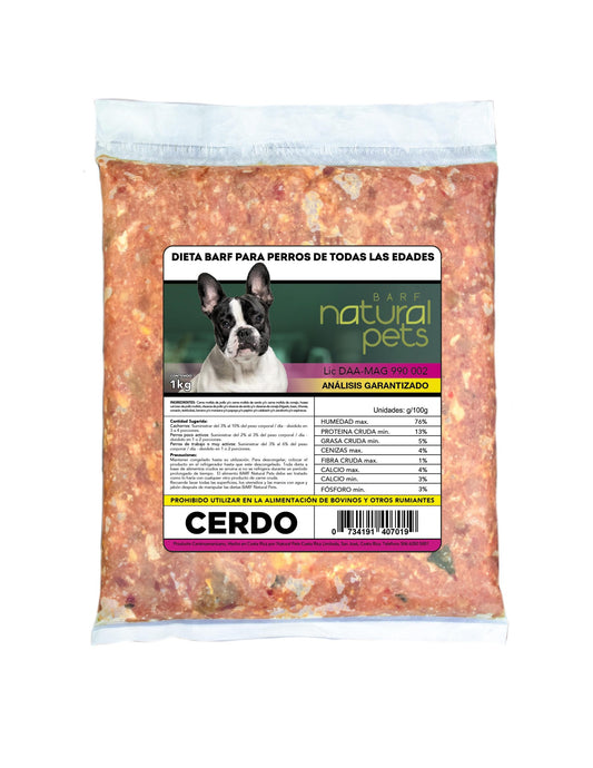 Dieta Barf Cerdo 1Kg