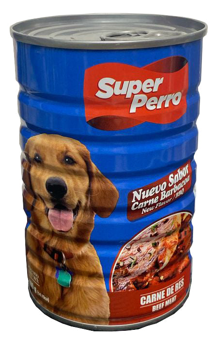 Super Perro Lata Perro Adulto Carne Bbq 400 Grs
