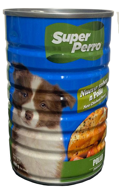 Super Perro Lata Perro Adulto Pollo 400 Grs