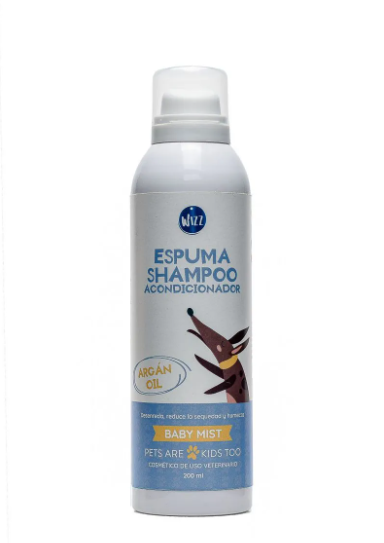 Espuma Shampoo Acond Baby Mist Wizz 200Ml