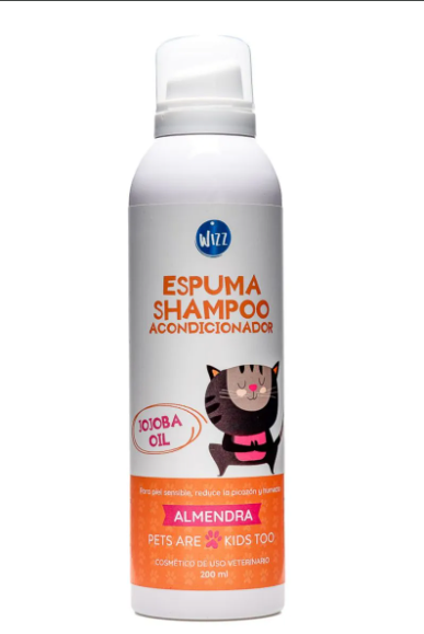 Espuma Shampoo Acond Almendra Wizz 200Ml