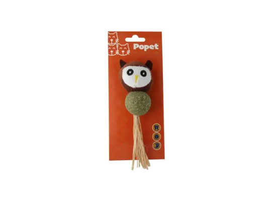 Popet Buho Con Catnip & Fibra Vegetal