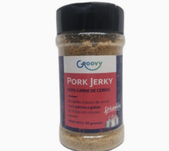 Groovy Pork Jerky Bocadillo En Polvo Perros Y Gatos De Todas Las Edades 90 G