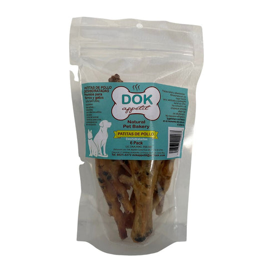 Dok Pata De Pollo Deshidratada 6Pack