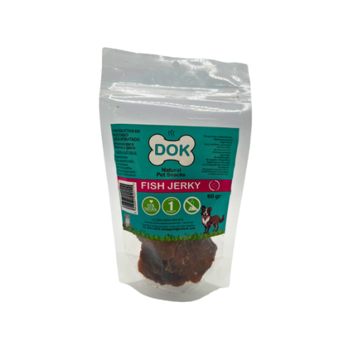 DOK NATURAL PET SNACKS FISH JERKY 160G
