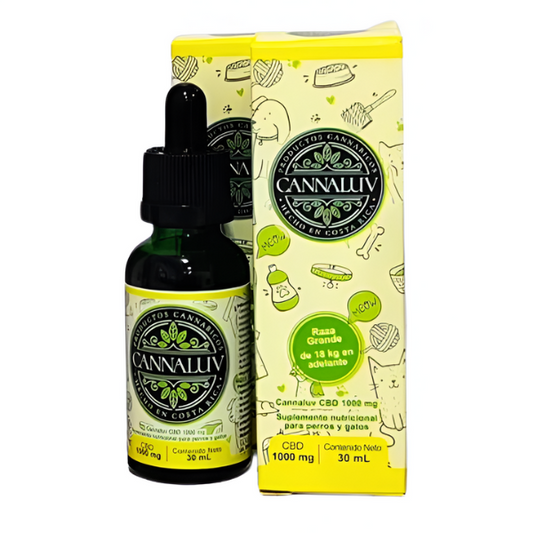 Cannaluv Aceite Cbde Perro Raza Grande 1000Mg / 30Ml