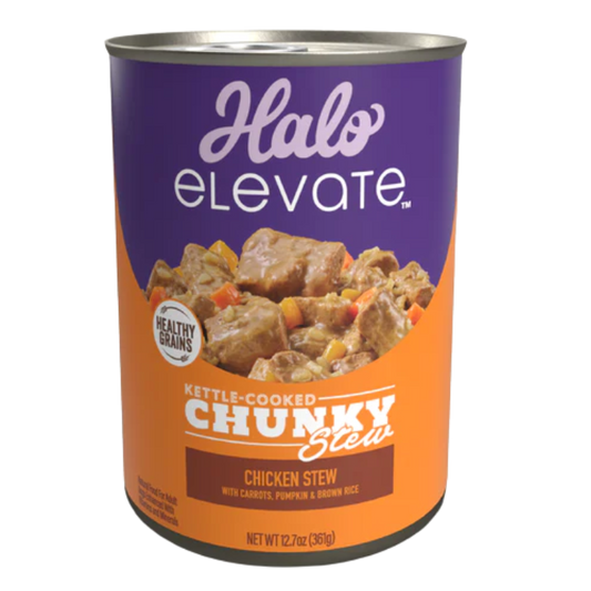 Halo® Lata Dog  Healthy Grains Chicken Stew W/ Carrots, Pumpkin & Brown Rice 12.7 Oz