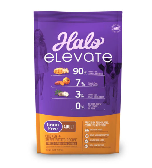 Halo® Elevate Dog Grain Free Sb Chicken Recipe Dry Food 4.5 Kg