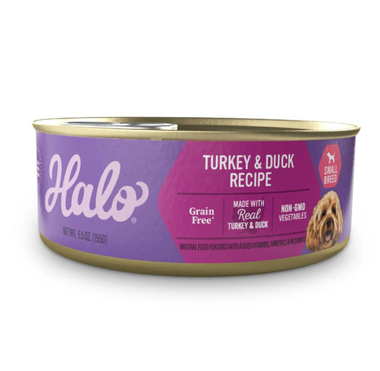 Halo® Lata Small Breed - Grain Free Turkey & Duck Recipe 5.5 Oz
