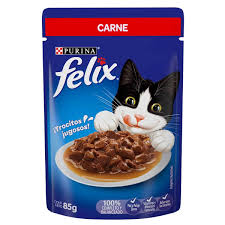 Felix Pouche Gato Adulto Carne En Salsa 0,085Kg