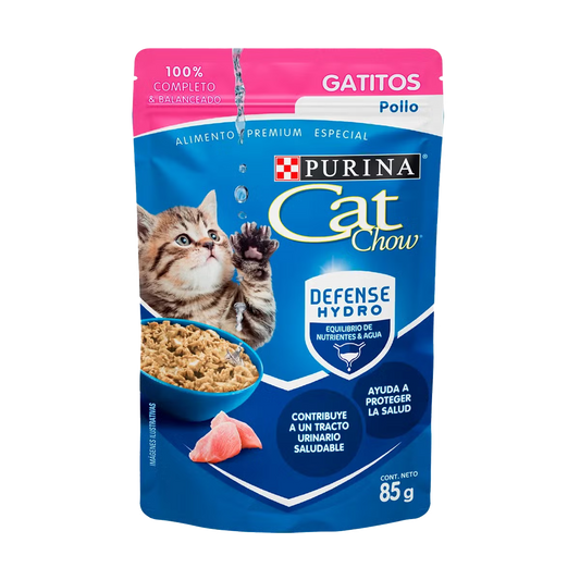 Cat Chow Pouche Gato Cachorro Pollo 0.085Kg