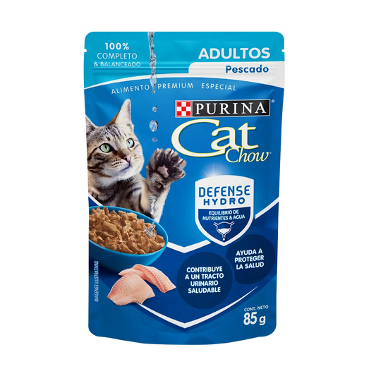 Cat Chow Pouche Gato Adulto Pescado 0.085Kg