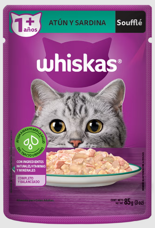 Whiskas Souffle Adulto Atun Y Sardina