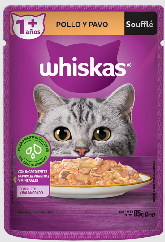 Whiskas Souffle Adulto Pollo Y Pavo