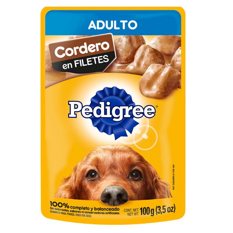 Pedigree Pouch Ad Cordero 100Gr