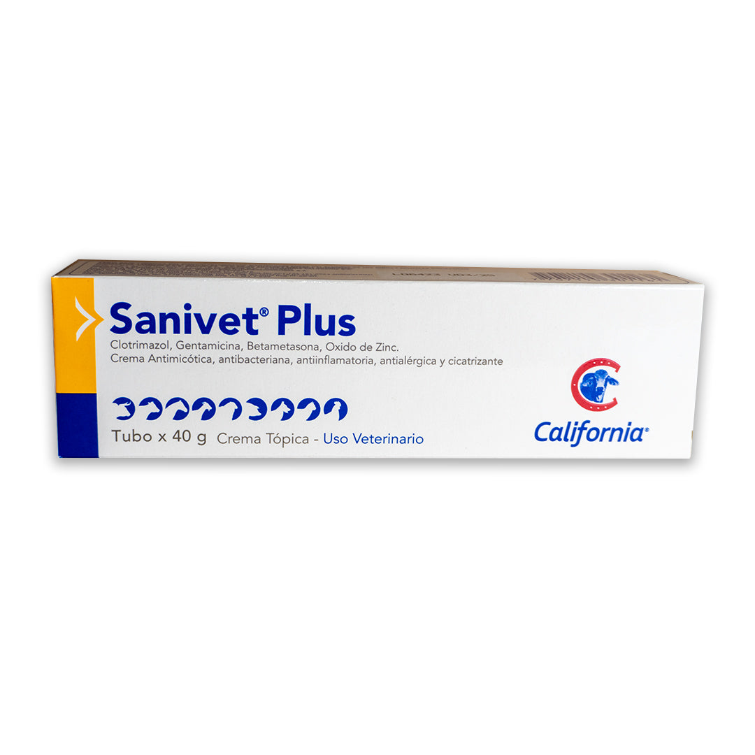 Sanivet Plus Crema Cicatrizante Perro Y Gato 40 Gr