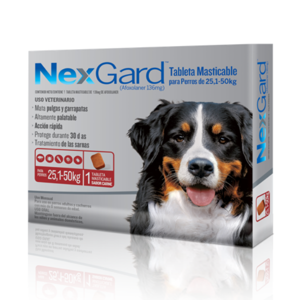 Nexgard Xl Rojo (25-50Kg)