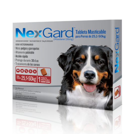 Nexgard Xl Rojo (25-50Kg)